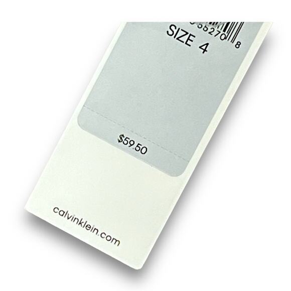 CALVIN KLEIN Gray Ivory Light Pink Stripe Hi Waist Shorts tie front/cuff hem 4 - Picture 10 of 16